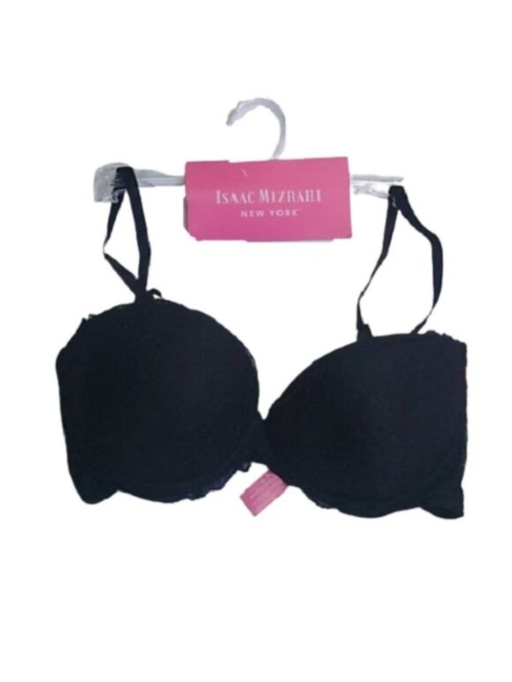 Isaac Mizrahi Push-Up Strapless Convertible Bra, Black. 36C